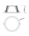 TAMPA * EMPOTRABLE IP65 30W CCT  BLANCO